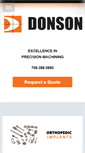 Mobile Screenshot of donsonmachine.com
